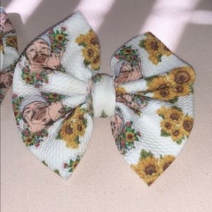 Post Malone Headwrap/bow + bow